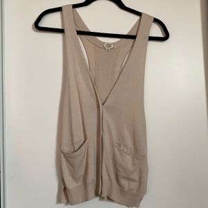 Wilfred Slouchy Silk & Cashmere Vest - Size XXS